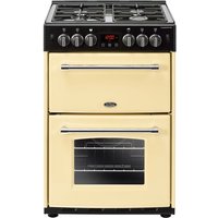 Belling Farmhouse60G 60cm Freestanding Gas Cooker with Full Width Electric Grill - Cream - A+/A Rated