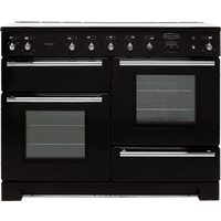 Rangemaster Toledo + TOLP110EIGB/C 110cm Electric Range Cooker with Induction Hob - Black - A/A Rated