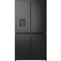 Hisense RQ758N4SWFE Wifi Connected Total No Frost American Fridge Freezer - Black Stainless Steel - E Rated