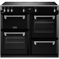 Stoves Richmond Deluxe ST DX RICH D1000Ei ZLS BK 100cm Electric Range Cooker with Induction Hob - Black - A Rated