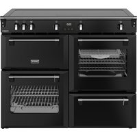 Stoves Richmond Deluxe 110Ei ZLS 110cm wide Electric Range Cooker with Induction Hob - Black - A/A/A Rated