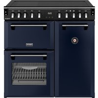 Stoves Richmond DX 90Ei 90cm wide Electric Range Cooker with Induction Hob - Midnight Blue - A Rated