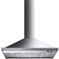Smeg Opera KD120HXE 120cm Chimney Cooker Hood for Ducted/Recirculating Ventilation - Stainless Steel