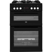 Beko KDG653K 60cm Freestanding Gas Cooker with Full Width Gas Grill - Black - A+/A Rated