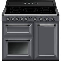 Smeg Victoria TR103IGR2 100cm Electric Range Cooker with Induction Hob - Slate Grey - A/B Rated