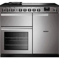 Rangemaster Professional Deluxe PRDL100EISTST/CM1 100cm wide Electric Range Cooker with Induction Hob - Stainless Steel - A Rated