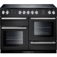 Rangemaster Nexus NEX110EICB/C 110cm Electric Range Cooker with Induction Hob - Charcoal Black - A/A/A Rated