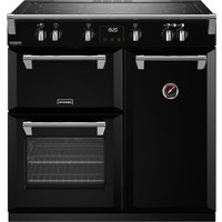 Stoves Richmond Deluxe ST DX RICH D900Ei TCH BK 90cm Electric Range Cooker with Induction Hob - Black - A Rated