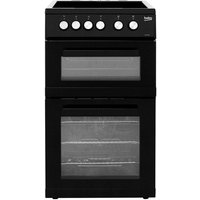 Beko KDVC563AK 50cm Electric Cooker with Ceramic Hob - Black - A/A Rated