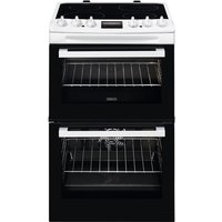 Zanussi ZCV46250WA 55cm Electric Cooker with Ceramic Hob - White - A/A Rated