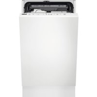 Zanussi ZSLN2321 Fully Integrated Slimline Dishwasher - White Control Panel with Fixed Door Fixing Kit - E Rated