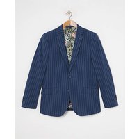Striped Linen Suit Jacket Stripe 44R