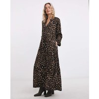 Long Sleeve Printed Maxi Dress Print JD Williams