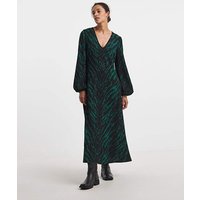 Textured Jersey Maxi Dress Animal