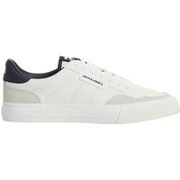 & Faux Leather Logo Trainers