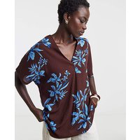 Printed Crinkle Tunic Floral Print