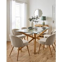 Bodie 6 Seater Dining Table OAK Effect