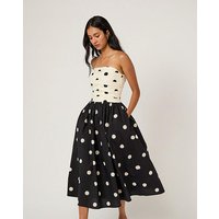 NC Alice Midi Dress Mono Spot