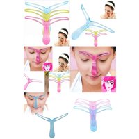 Glamza Eyebrow Shaping Template Tool Pink