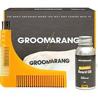 Groomarang Gold Collection Beard Oil 30ml, Beard Catcher, Beard Comb