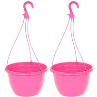 Pink Hanging Baskets - Pair