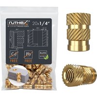 ruthex Gewindeeinsatz 1/4" (20 Stück) - 1/4"