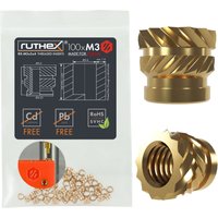 ruthex Gewindeeinsatz M3 Voron (100 Stück) - M3x5x4