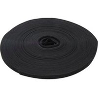 Fixman Klettband, schwarz - 13 mm x 25 m