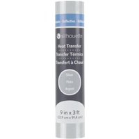 Silhouette Reflective Heat Transfer - 22,9 cm x 0,9 m - Silver