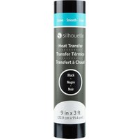 Silhouette Smooth Heat Transfer - 22,9 cm x 0,9 m - Black