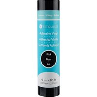 Silhouette Glossy Permanent Vinyl - 22,9 cm x 3 m - Black