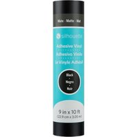 Silhouette Matte Removable Vinyl - 22,9 cm x 3 m - Black