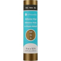 Silhouette Matte Removable Vinyl - 22,9 cm x 3 m - Gold