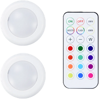 Bambu Lab Remote Controlled 16-color RGBW Puck Lights - 2 Stk