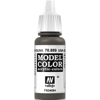 Vallejo Model Color 091 Olivbraun (Olive Brown) (889) - 17 ml