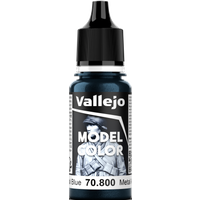 Vallejo Model Color 180 Blauer Stahl (Gunmetal Blue) (800) - 17 ml