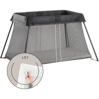 BabyBjörn Profitez de 11% de réduction Lit parapluie léger Noir Mesh avec drap