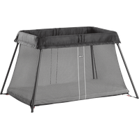BabyBjorn Get 9% Discount on Black Travel Cot Light with Mesh Design Today Take advantage of a 9% discoun