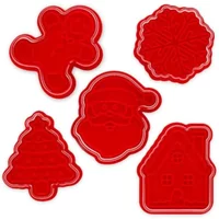 Legami Ausstechformen mit Stempeln Cookie Time! Weihnachten, 5-teilig