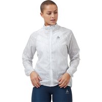 Odlo Zeroweight Print Women's Running Jacket, L White