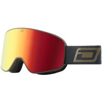 Dirty Dog Mutant Legacy Ski/Snowboard Goggles, L Matte Black Marl/Red