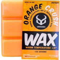 Demon Snow Lightning Snowboard/Ski Wax, 133g - Orange (Warm) Orange