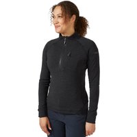 Rab Nexus Pull-On Women's Half-Zip Fleece, UK 8 Black