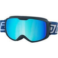 Dirty Dog Atom Goggles, M Light Matte Grey Frame/Blue Mirror Lens