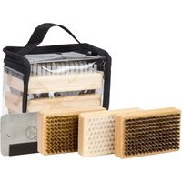 Demon 5 Piece Brush Set Ski or Snowboard Tune Kit, Assorted Multi