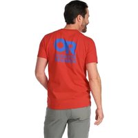 Outdoor Research Men's Lockup Back Logo T-Shirt, S Cranberry