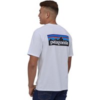 Patagonia P-6 Logo Responsibili-Tee Crew Neck T-Shirt, S White