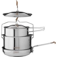 Primus Campfire Cookset Stainless Steel Camp Cookware, Large Silver