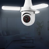 KERUI 2 in 1 E27 Bulb Camera Wifi Surveillance With LED Light CCTV PTZ AI Tracking Two-way Audio Night Vision Wireless Camera
