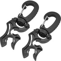 2 Pcs Scuba Diving Double BCD Regulator Hose Holder with Clip Suit for Low/High Pressure Hoses Regulators Gauges Snorkeling